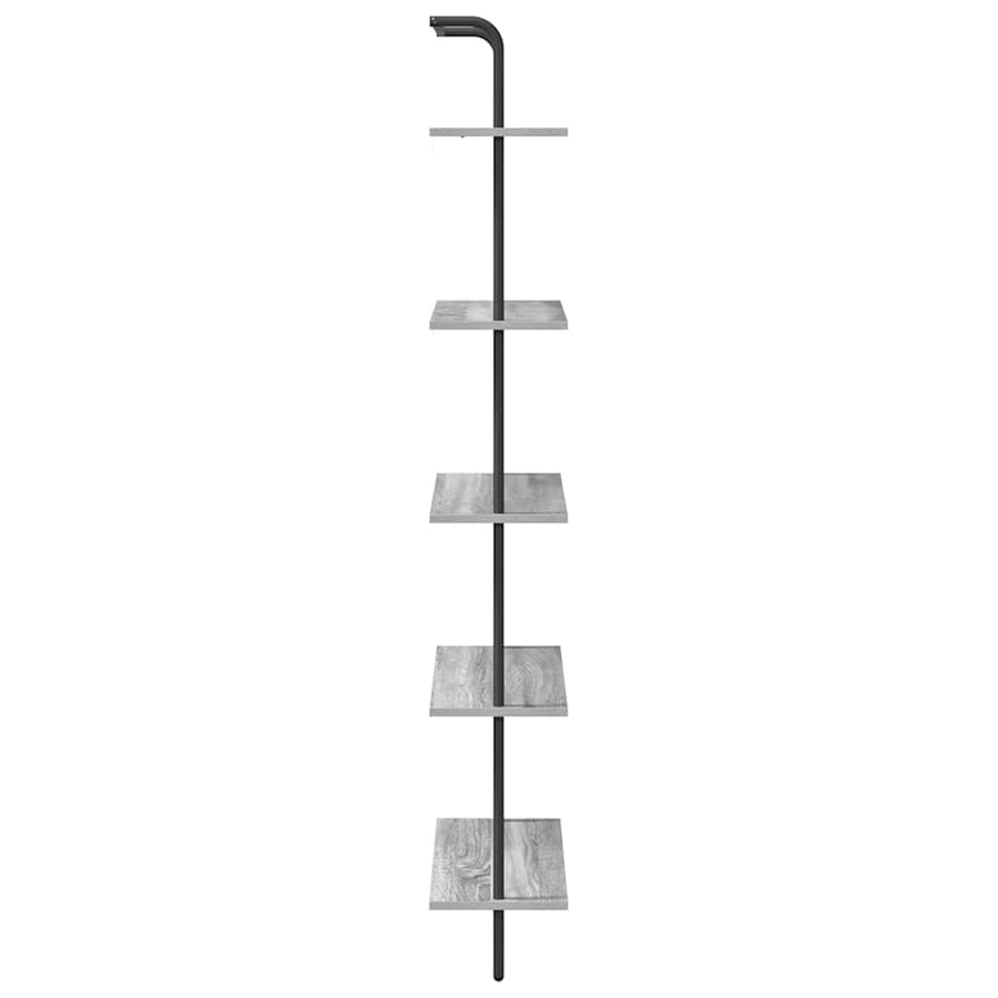 Boekenkast Grijs Sonoma 60 x 24 x 168 cm Bewerkt hout