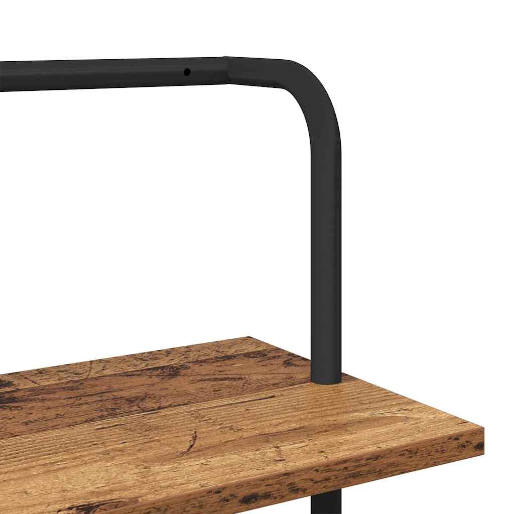Boekenkast Oudhout 60 x 24 x 168 cm Bewerkt hout