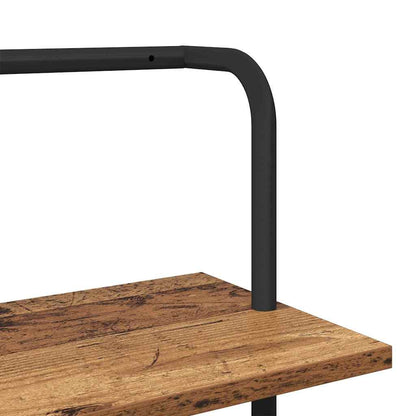 Boekenkast Oudhout 60 x 24 x 168 cm Bewerkt hout