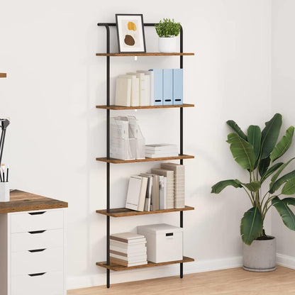 Boekenkast Oudhout 60 x 24 x 168 cm Bewerkt hout