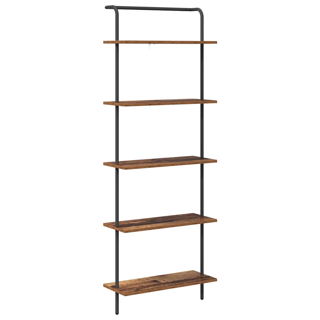 Boekenkast Oudhout 60 x 24 x 168 cm Bewerkt hout