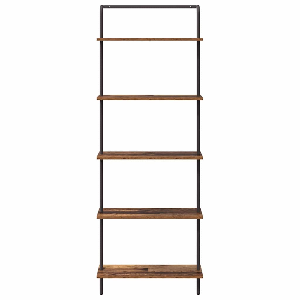 Boekenkast Oudhout 60 x 24 x 168 cm Bewerkt hout