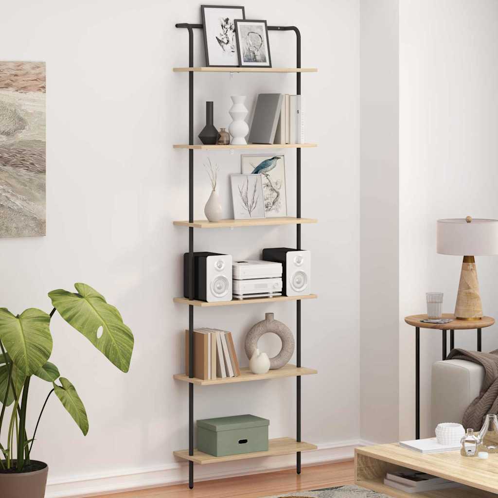 Boekenkast Sonoma Eiken 60 x 24 x 203 cm Bewerkt hout
