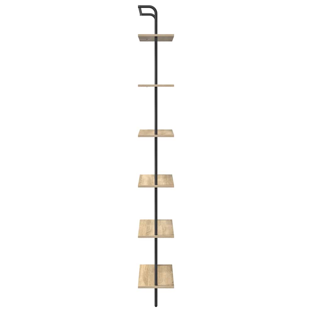 Boekenkast Sonoma Eiken 60 x 24 x 203 cm Bewerkt hout