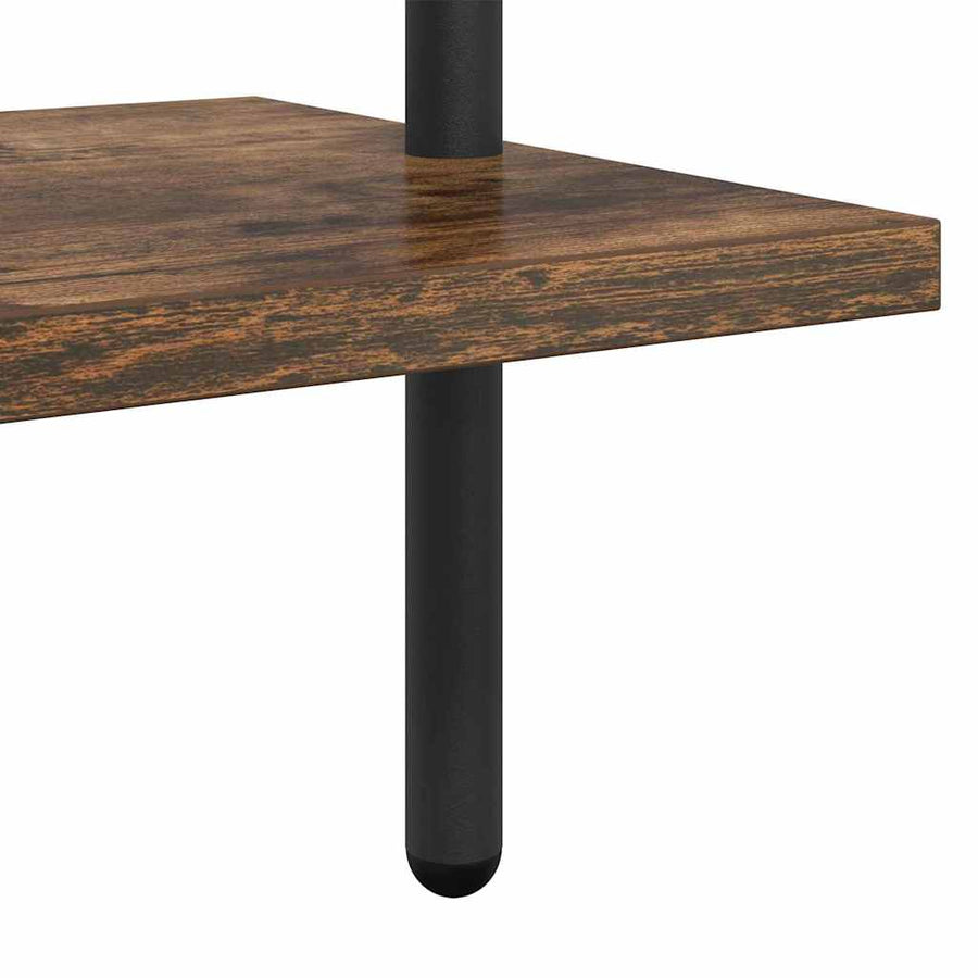 Boekenkast Gerookt eiken 60 x 24 x 203 cm Bewerkt hout