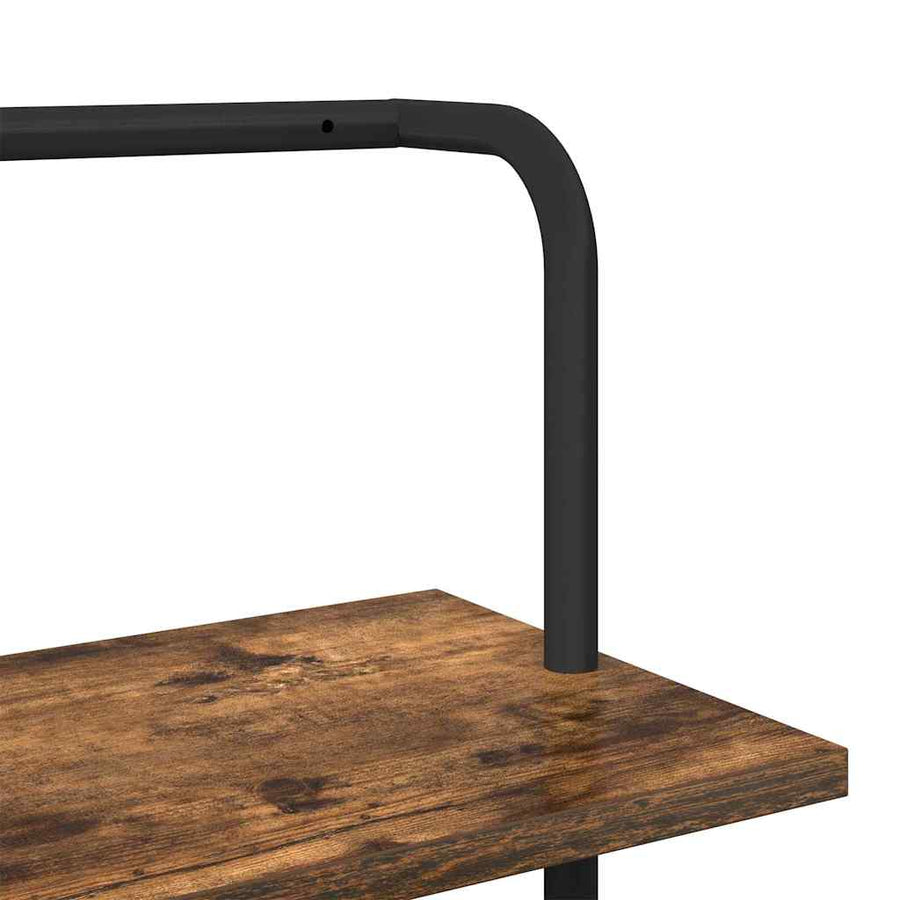 Boekenkast Gerookt eiken 60 x 24 x 203 cm Bewerkt hout