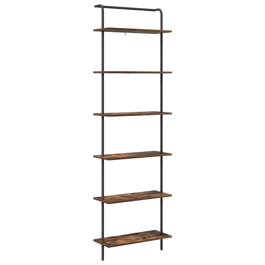 Boekenkast Gerookt eiken 60 x 24 x 203 cm Bewerkt hout