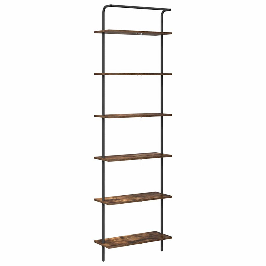 Boekenkast Gerookt eiken 60 x 24 x 203 cm Bewerkt hout
