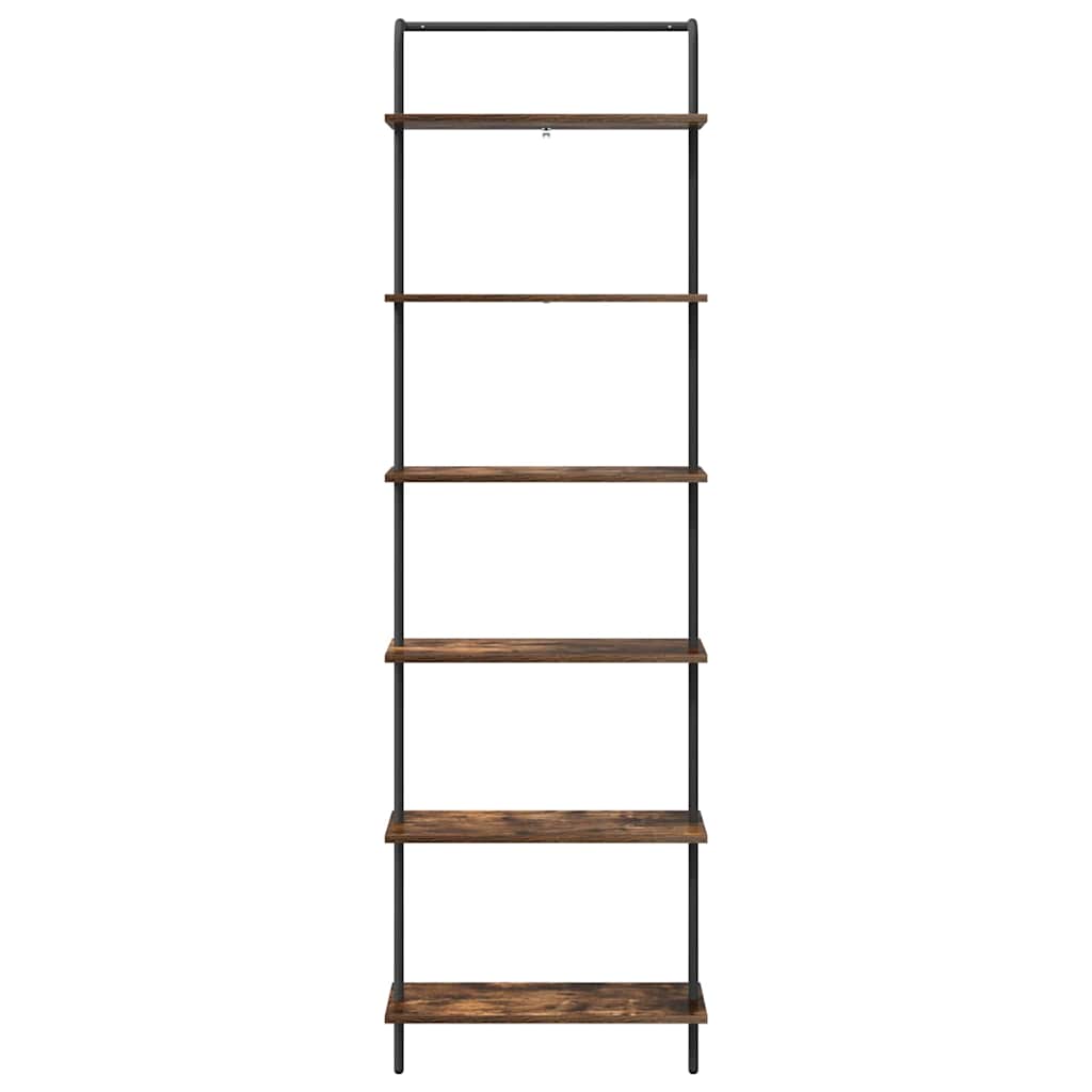 Boekenkast Gerookt eiken 60 x 24 x 203 cm Bewerkt hout