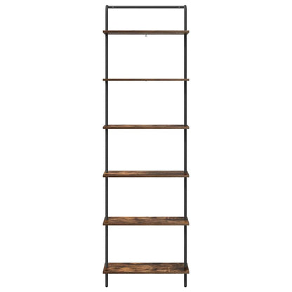 Boekenkast Gerookt eiken 60 x 24 x 203 cm Bewerkt hout