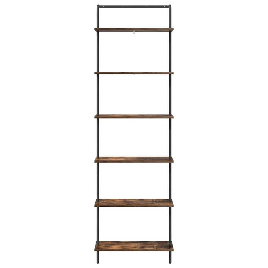 Boekenkast Gerookt eiken 60 x 24 x 203 cm Bewerkt hout