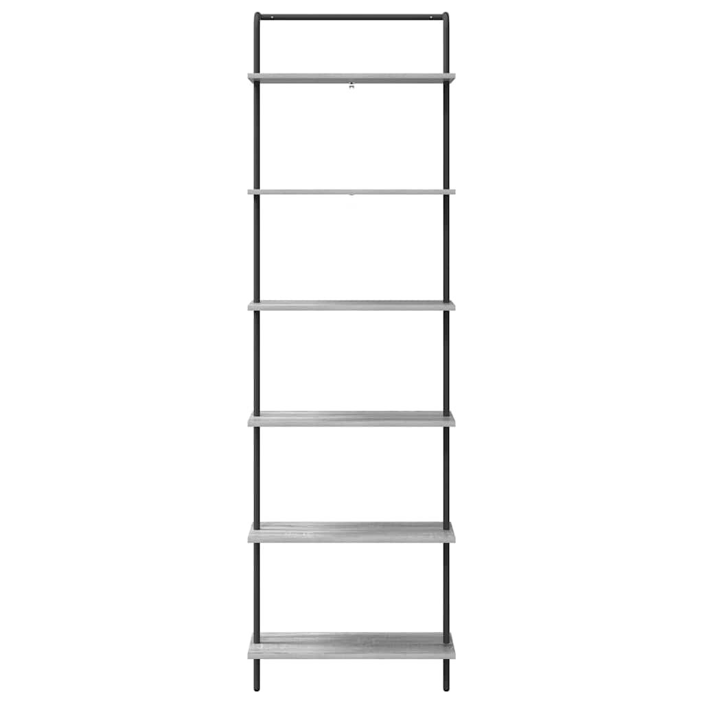 Boekenkast Grijs Sonoma 60 x 24 x 203 cm Bewerkt hout