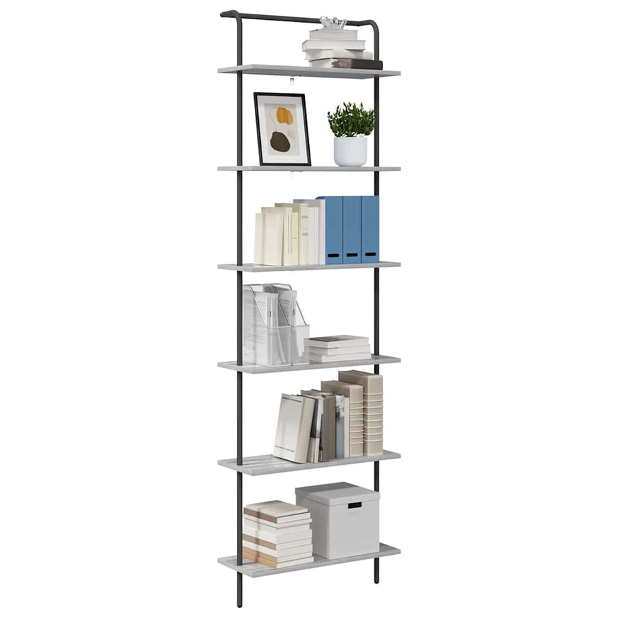 Boekenkast Grijs Sonoma 60 x 24 x 203 cm Bewerkt hout