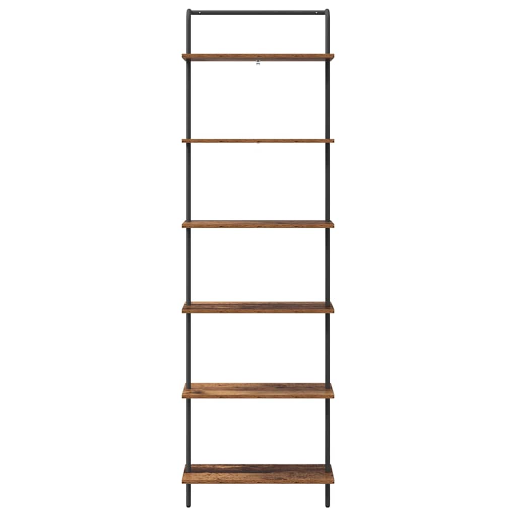 Boekenkast Oudhout 60 x 24 x 203 cm Bewerkt hout