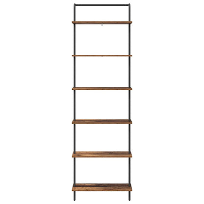 Boekenkast Oudhout 60 x 24 x 203 cm Bewerkt hout