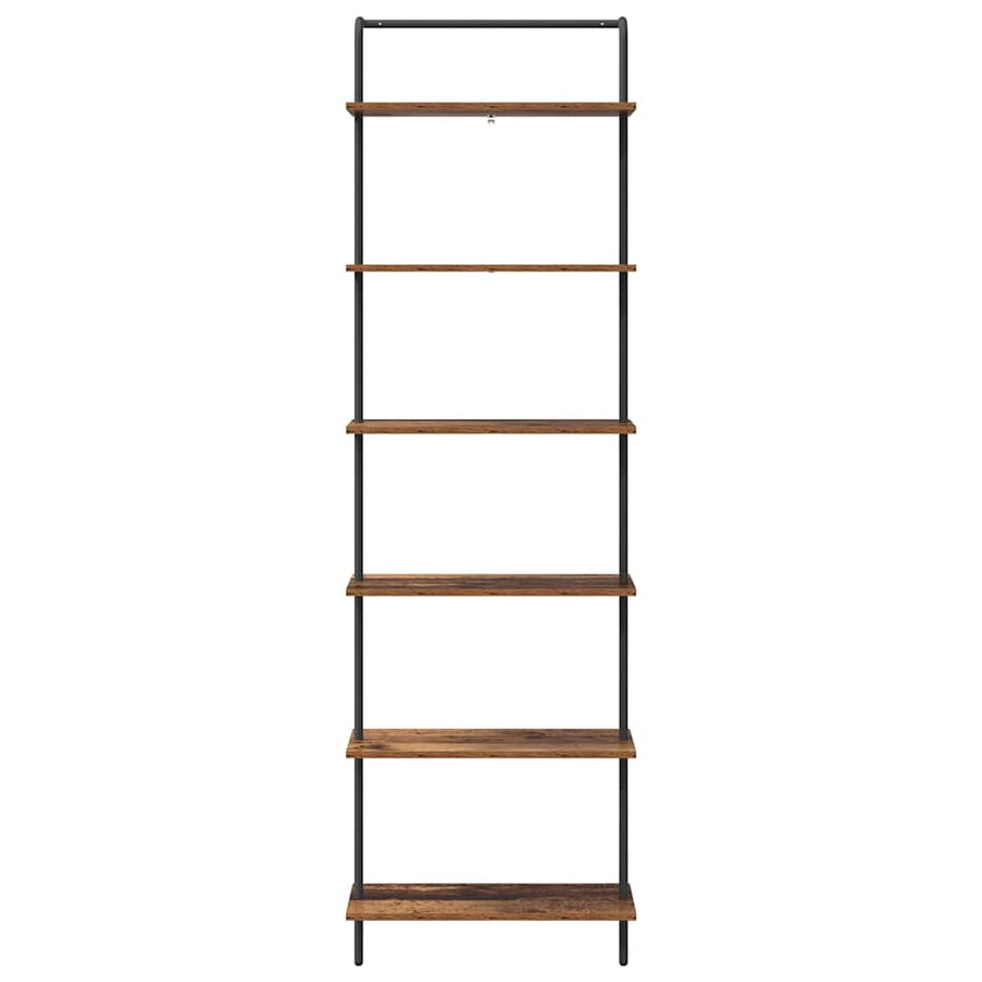 Boekenkast Oudhout 60 x 24 x 203 cm Bewerkt hout
