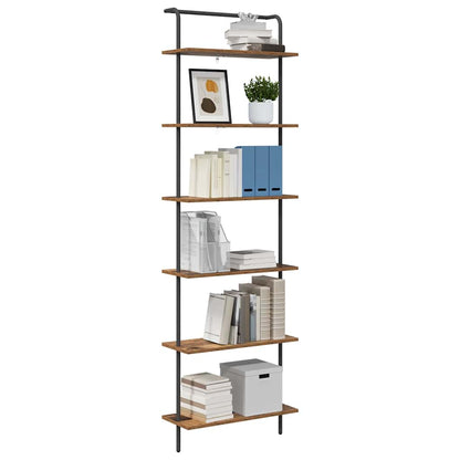 Boekenkast Oudhout 60 x 24 x 203 cm Bewerkt hout