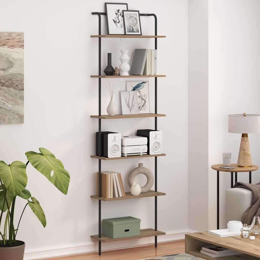 Boekenkast Artisan Eiken 60 x 24 x 203 cm Bewerkt hout