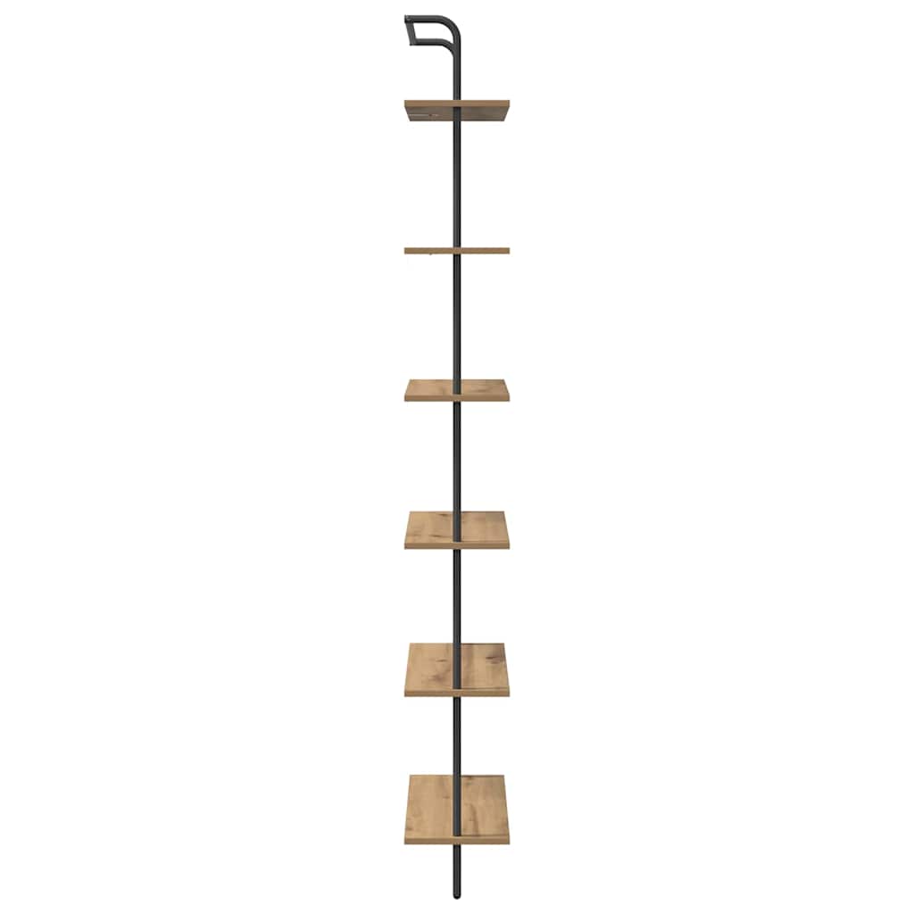 Boekenkast Artisan Eiken 60 x 24 x 203 cm Bewerkt hout