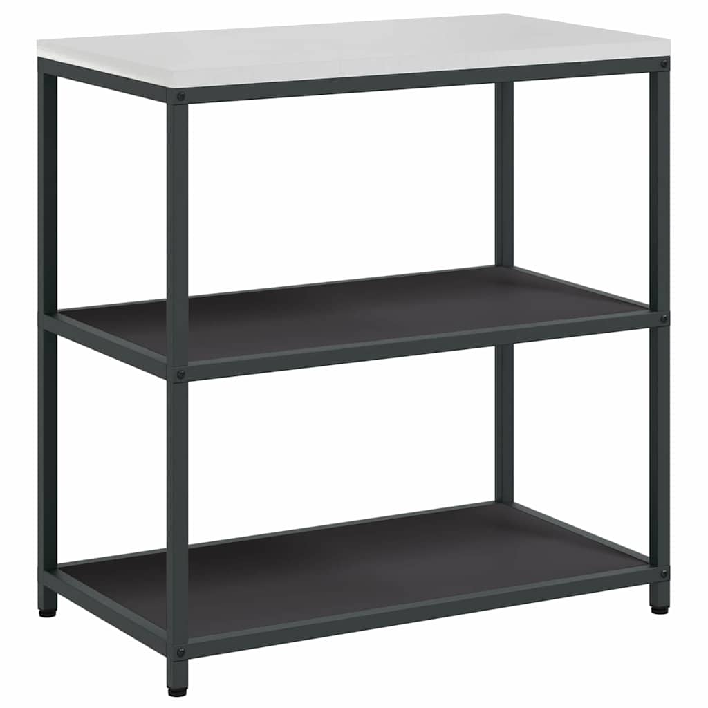 Keuken Opslag Set met plank Anders met opslag met de deur 3 pcs Zwart 210 x 50 x 92 cm