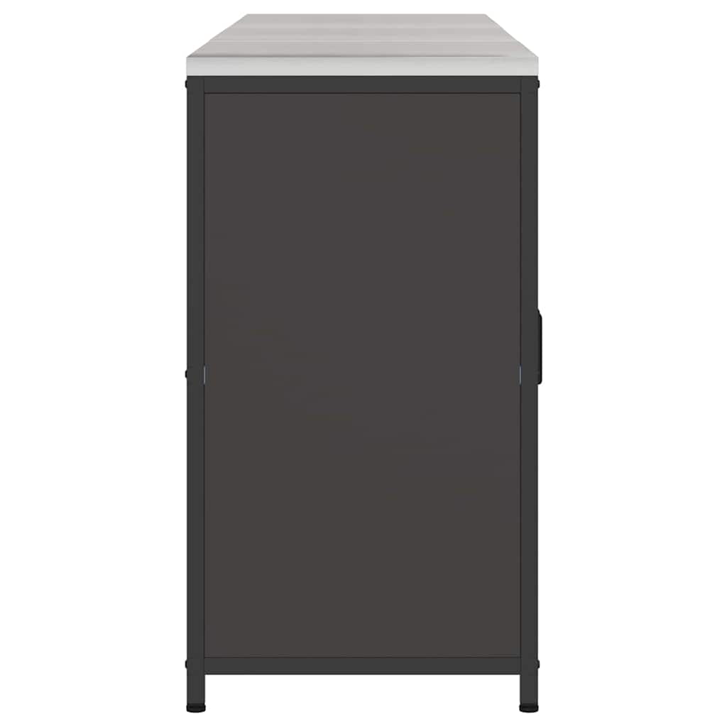 Keuken Opslag Set met plank Anders met opslag met de deur 3 pcs Zwart 210 x 50 x 92 cm