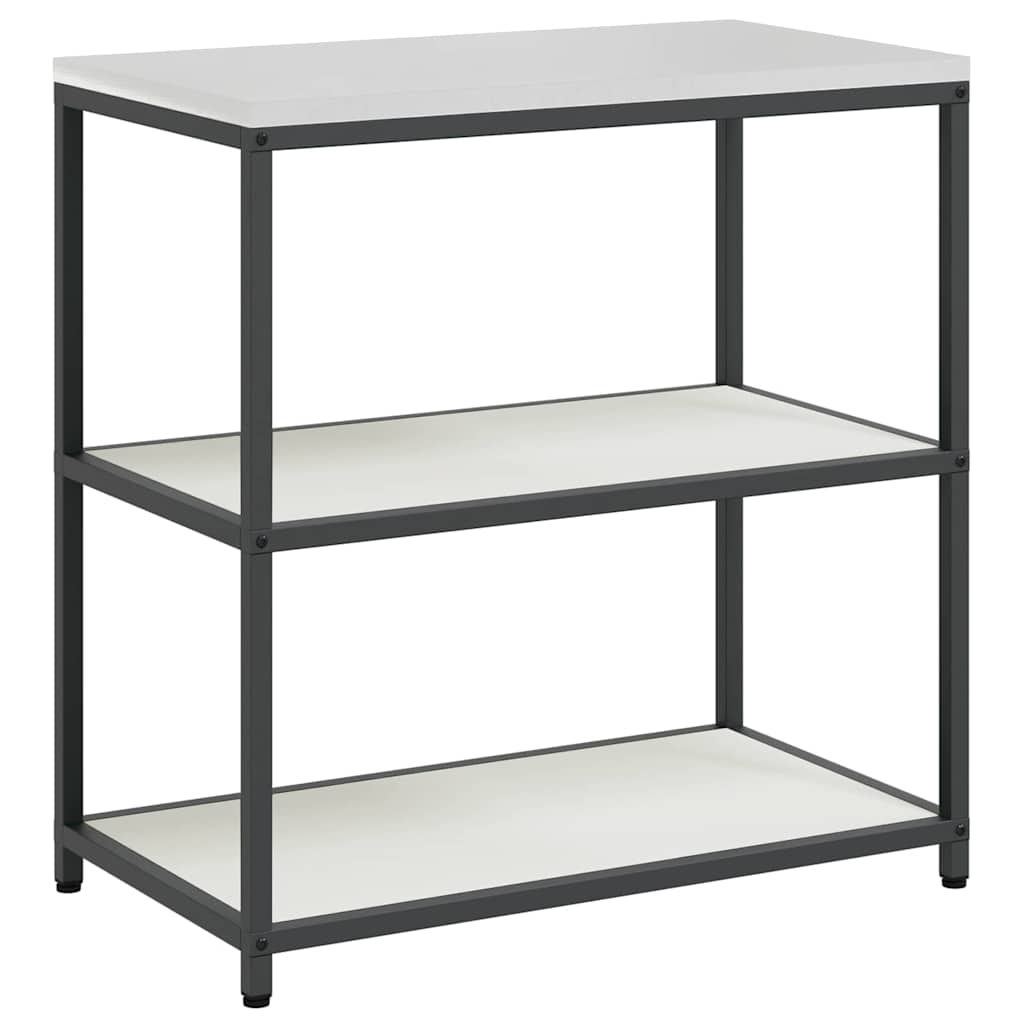 Keuken Opslag Set 3 pcs Wit 210 x 50 x 92 cm Koudgewalst staal