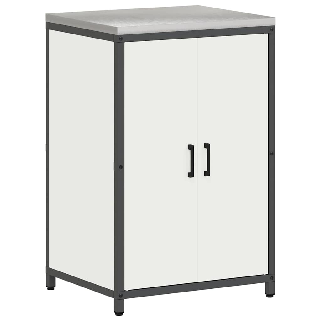 Keuken Opslag Set 3 pcs Wit 210 x 50 x 92 cm Koudgewalst staal