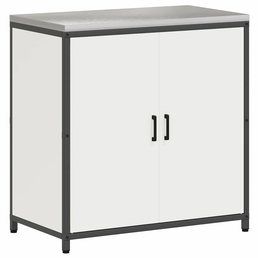 Keuken Opslag Set 3 pcs Wit 210 x 50 x 92 cm Koudgewalst staal
