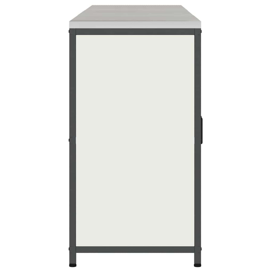 Keuken Opslag Set 3 pcs Wit 210 x 50 x 92 cm Koudgewalst staal