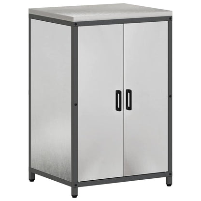 Keuken Opslag Set 3 pcs Zilver 210 x 50 x 92 cm Roestvrij staal