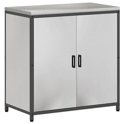 Keuken Opslag Set 3 pcs Zilver 210 x 50 x 92 cm Roestvrij staal