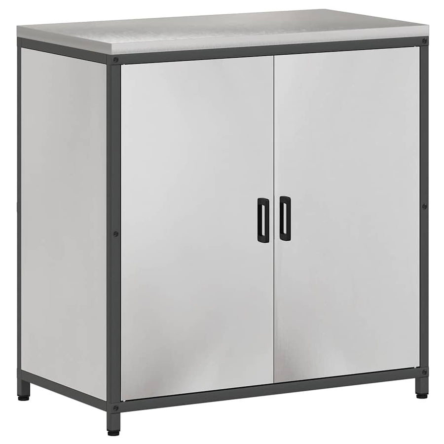 Keuken Opslag Set 3 pcs Zilver 210 x 50 x 92 cm Roestvrij staal