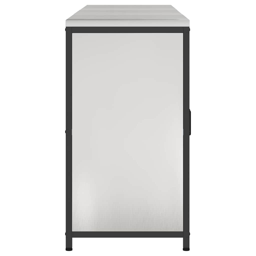 Keuken Opslag Set 3 pcs Zilver 210 x 50 x 92 cm Roestvrij staal