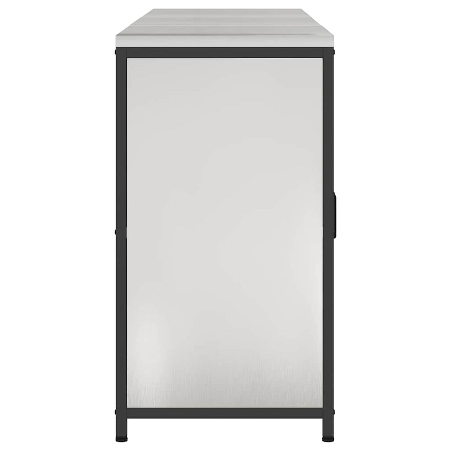 Keuken Opslag Set 3 pcs Zilver 210 x 50 x 92 cm Roestvrij staal
