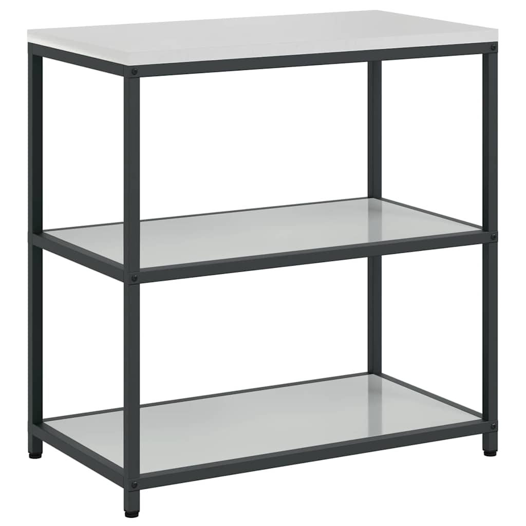 Keuken Opslag Set met plank Anders met opslag met de deur 3 pcs Zilver 210 x 50 x 92 cm