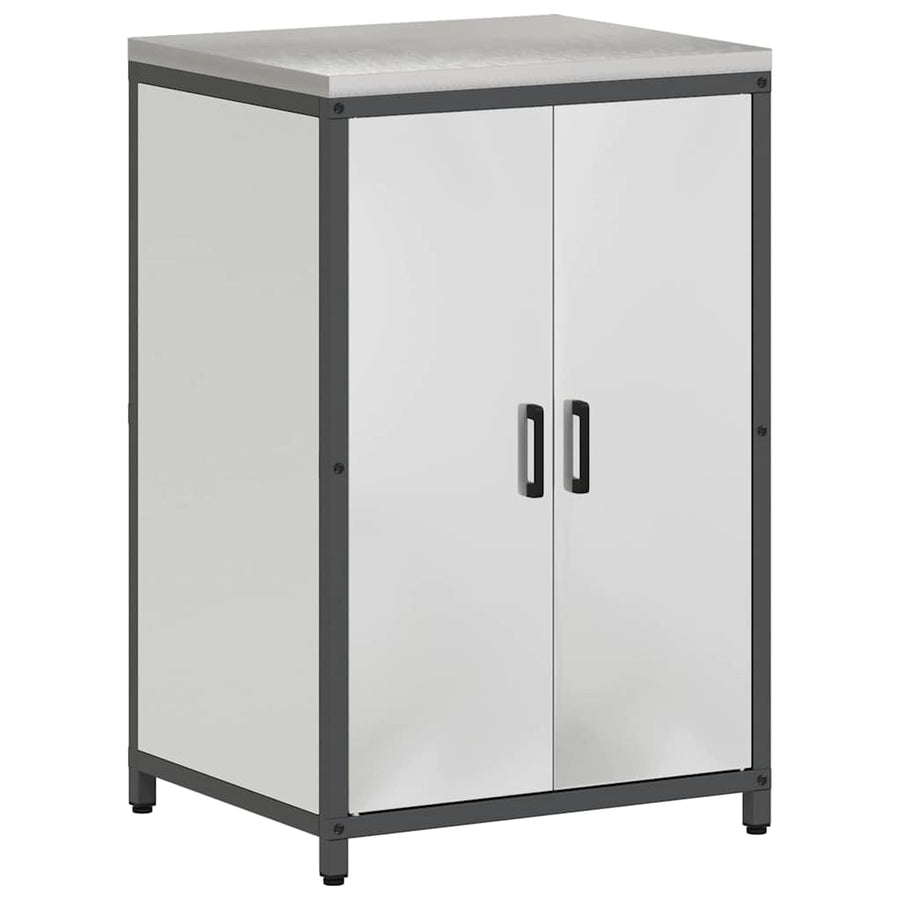 Keuken Opslag Set met plank Anders met opslag met de deur 3 pcs Zilver 210 x 50 x 92 cm