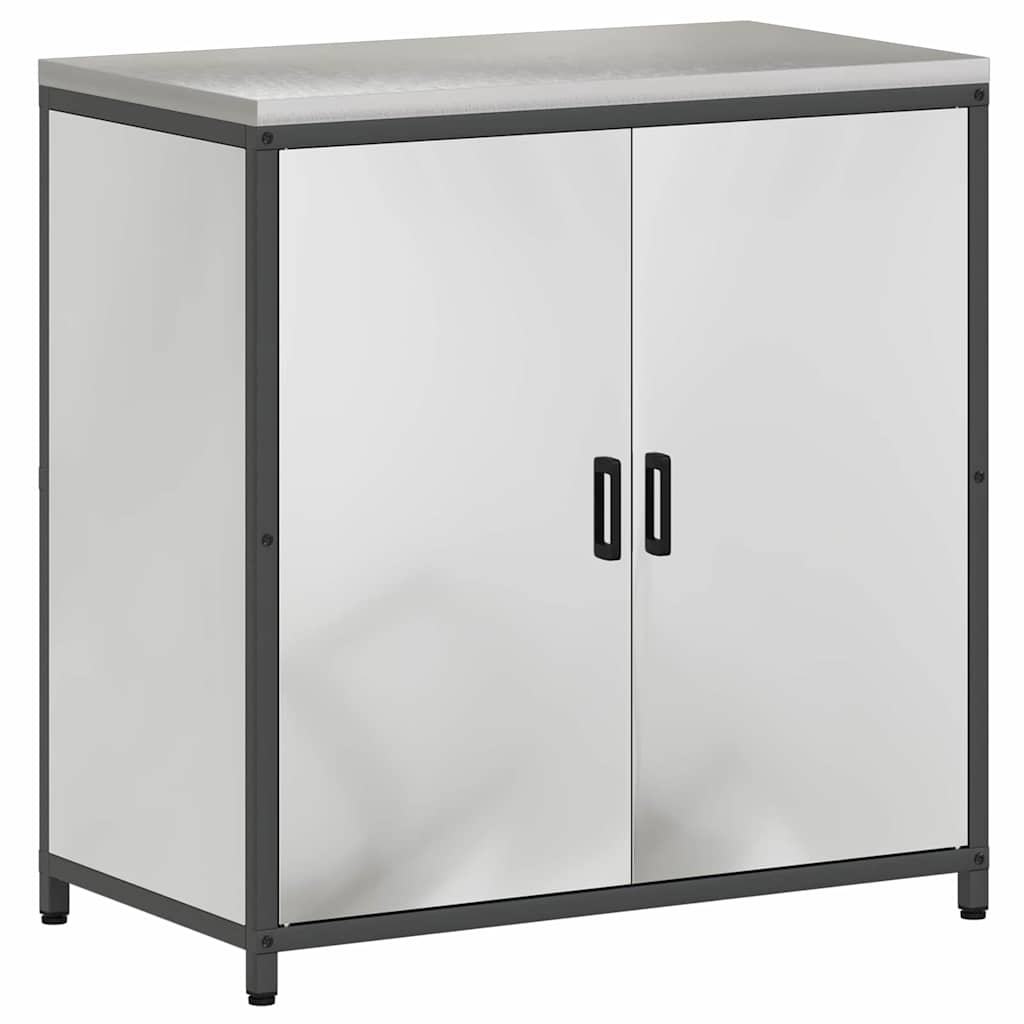 Keuken Opslag Set met plank Anders met opslag met de deur 3 pcs Zilver 210 x 50 x 92 cm