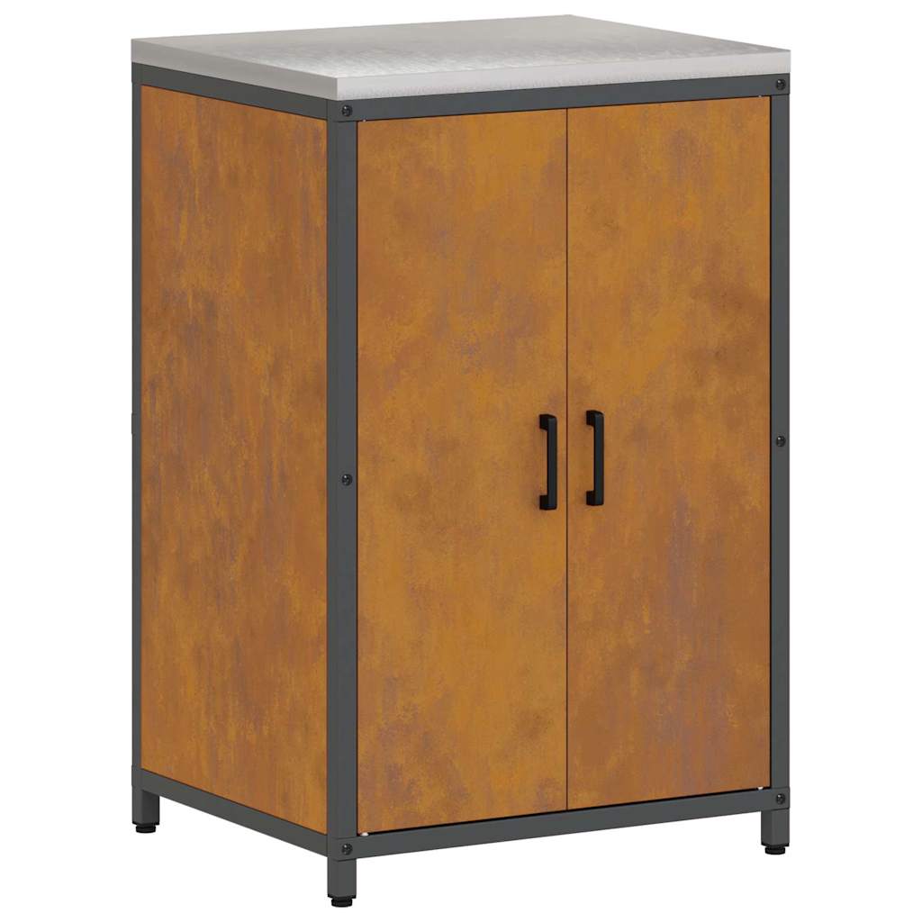Keuken Opslag Set 3 pcs Roestig 210 x 50 x 92 cm Cortenstaal