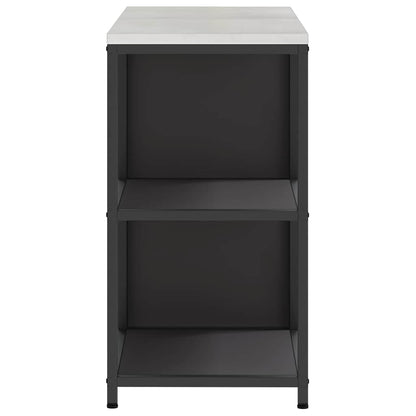 Keukenopslag set 2 pcs Zwart 150 x 50 x 92 cm Koudgewalst staal