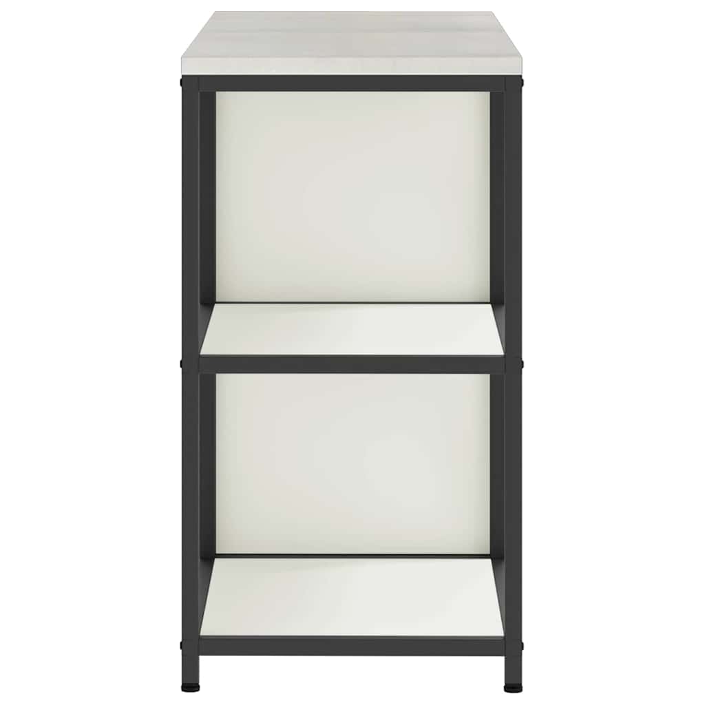 Keukenopslag set 2 pcs Wit 150 x 50 x 92 cm Koudgewalst staal