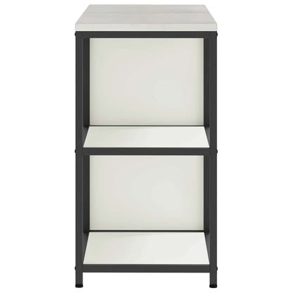 Keukenopslag set 2 pcs Wit 150 x 50 x 92 cm Koudgewalst staal