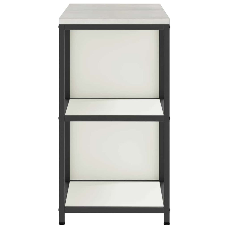 Keukenopslag set 2 pcs Wit 150 x 50 x 92 cm Koudgewalst staal