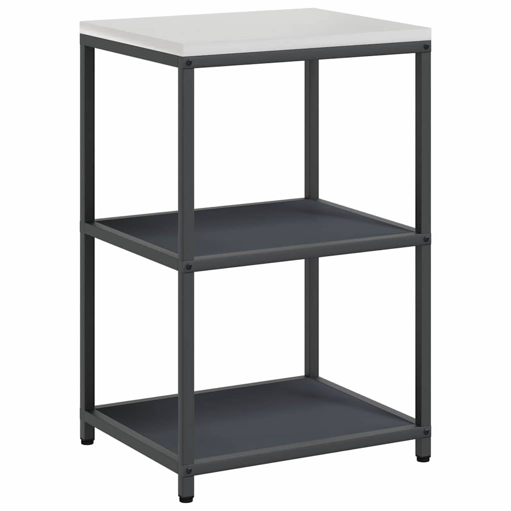 Keukenopslag set met plank met opslag met de deur Verstelbaar 2 pcs Antraciet 150 x 50 x 92 cm
