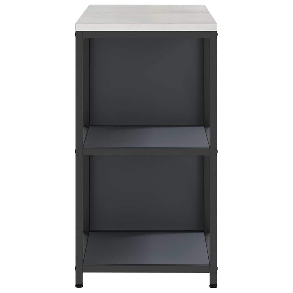 Keukenopslag set met plank met opslag met de deur Verstelbaar 2 pcs Antraciet 150 x 50 x 92 cm