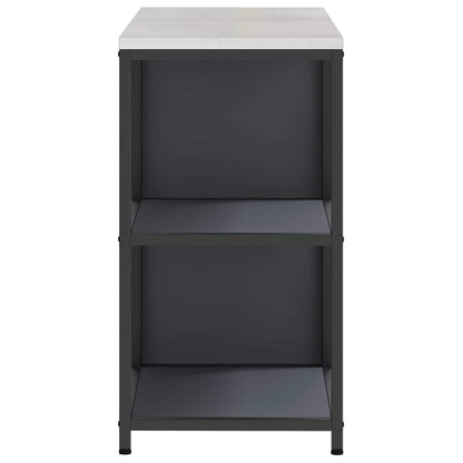 Keukenopslag set met plank met opslag met de deur Verstelbaar 2 pcs Antraciet 150 x 50 x 92 cm