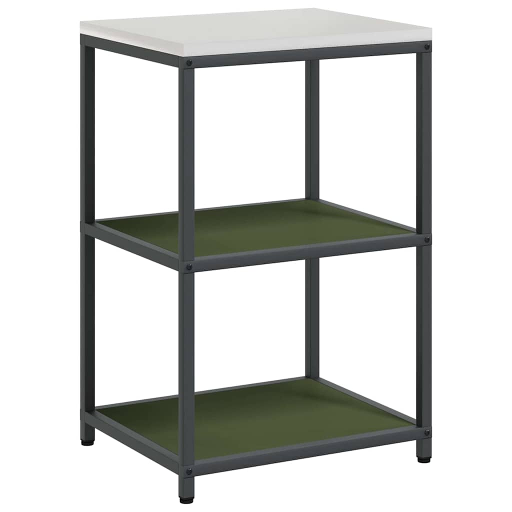 Keukenopslag set met plank met opslag met de deur Verstelbaar 2 pcs Olijf Groen 150 x 50 x 92 cm