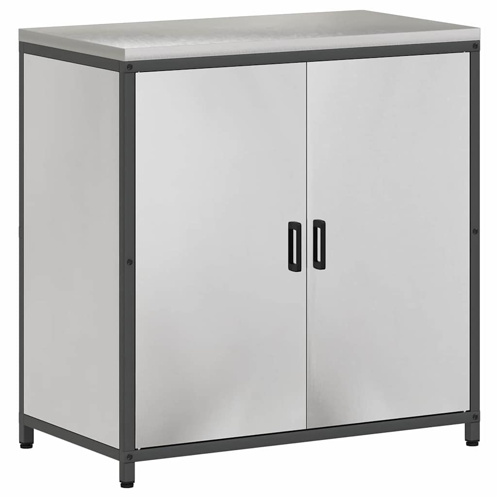 Keukenopslag set 2 pcs Zilver 150 x 50 x 92 cm Roestvrij staal