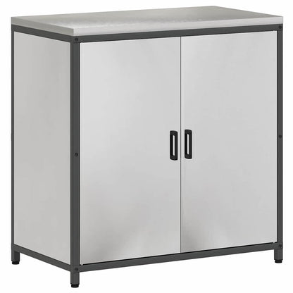 Keukenopslag set 2 pcs Zilver 150 x 50 x 92 cm Roestvrij staal
