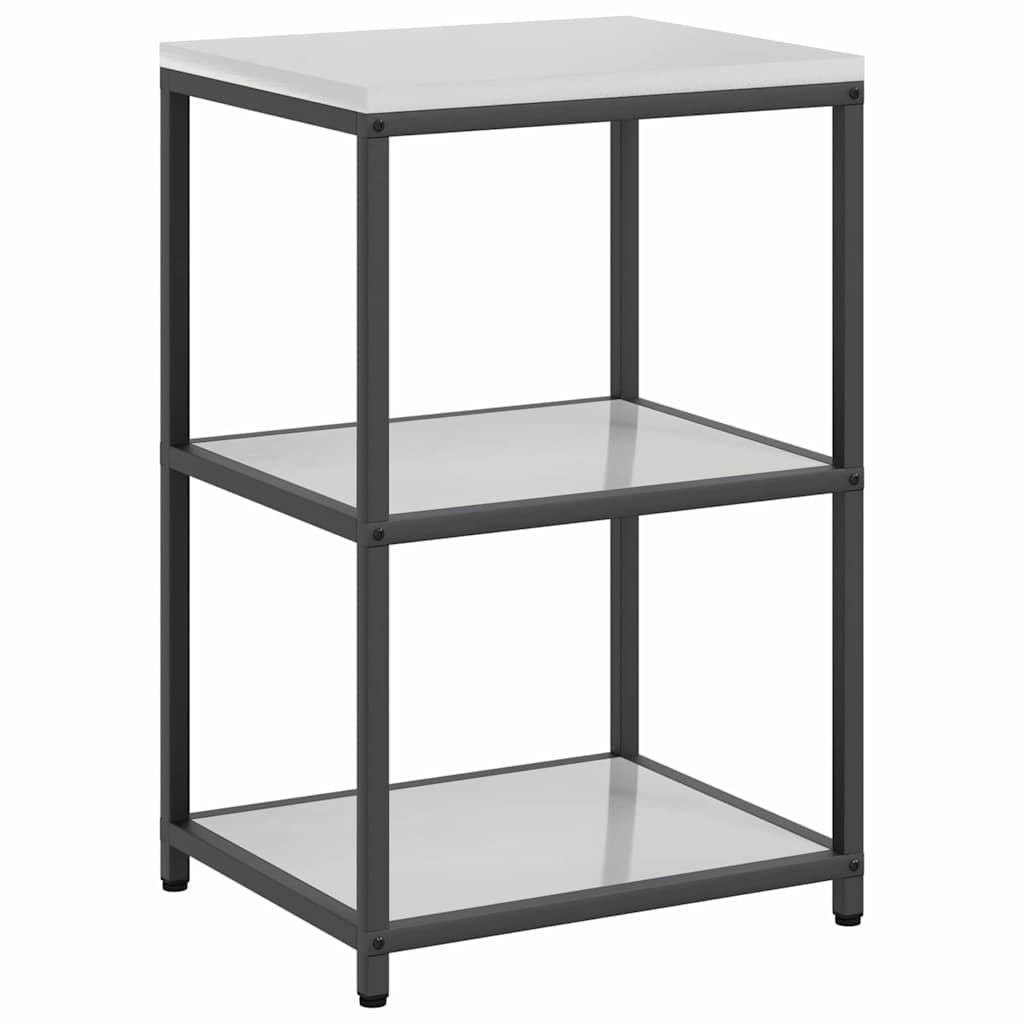 Keukenopslag set met plank met opslag met de deur Verstelbaar 2 pcs Zilver 150 x 50 x 92 cm