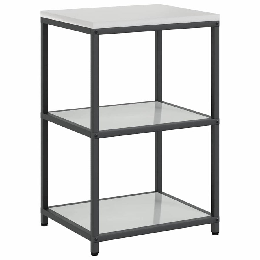 Keukenopslag set met plank met opslag met de deur Verstelbaar 2 pcs Zilver 150 x 50 x 92 cm
